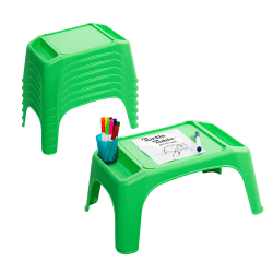 LapGear® Turtle Table Kids Activity Lap Desk Tray, Green, 8-Pack