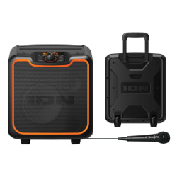 ION Audio Sport XL MK3 Portable Bluetooth All-Weather Speaker With Microphone And Stereo-Link, Black, IONIPA130
