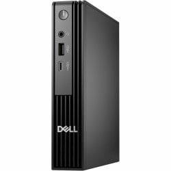 Dell Pro Micro QCM1250 Desktop Computer, Intel Core Ultra 5 235T, 16GB, 256GB SSD, Micro PC, Black, Intel Chip, Windows 11 Pro