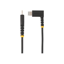 StarTech.com 6ft (2m) Durable USB-C to Lightning Cable, Right-Angled Heavy Duty USB Type-C to Lightning Charging/Sync Cord - RUSB2CLTMM2MR