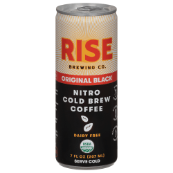 Rise Brewing Co. Cold Brew Coffee, Black, 7 Oz, Total Qty 12