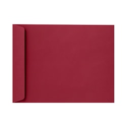 LUX Open-End 9" x 12" Envelopes, Peel & Press Closure, Garnet Red, Pack Of 1,000