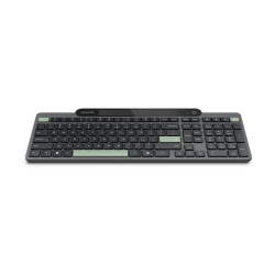 Lenovo - Keyboard - self-charging - wireless - Bluetooth 5.1 - QWERTY - Spanish - Latin America - black - brown box