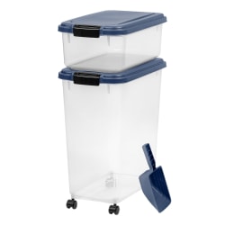 Iris Airtight Container, 60 Qt, Blue