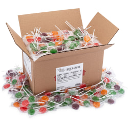 Office Snax Assorted Lollipops - Assorted - Individually Wrapped - 5 lb - 1 / Carton
