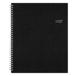 2027 Passages Solid Black Weekly/Monthly Planner 8.5x11