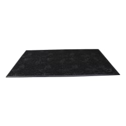 Waterhog Plus Swirl Floor Mat, 72" x 144", Black Smoke