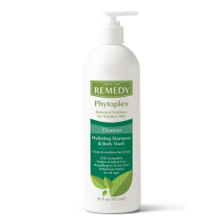 Medline Remedy Phytoplex Vanilla Hydrating Cleansing Gel, 16 Oz, Case Of 12