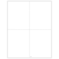 ComplyRight® W-2/1099 Blank Tax Form, Recipient Copy Only (No Backer), 4-Up (Box), Pack of 500