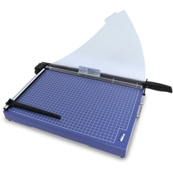 United Commercial Guillotine Paper Trimmer, 17", Blue