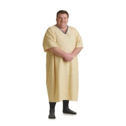 Medline Deluxe Cut Patient Gowns, 10X, Spectrum Yellow, Pack Of 12
