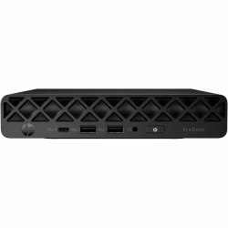HP ProDesk 4 G1i Desktop Computer, Intel Core Ultra 5 235T, 16 GB, 256 GB PCI Express NVMe SSD, Mini PC, Jack Black, D32M1UTABA