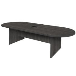 Regency Legacy Melamine Oval Conference Table, 29"H x 120"W x 47"D, Ash Gray