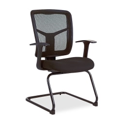 Lorell® Ergonomic Mesh Guest Chair, Black
