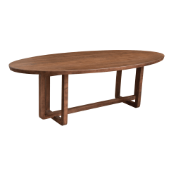 Coast to Coast Gabriel Solid Wood Oval Dining Table, 30"H x 95"W x 42"D, Arcadia Vinegar Brown