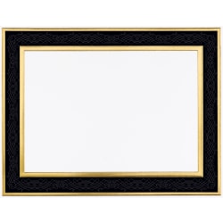 Great Papers!® Foil And Embossed Framed Certificate, 8 1/2" x 11", Black, Pack Of 15