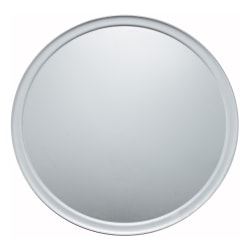 Winco Aluminum Wide-Rim Pizza Pan, 18", Silver