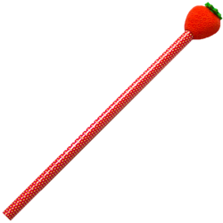 Pure Style Wood Pencil With Eraser Topper, #2 Lead, Strawberry
