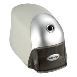 Bostitch Electric Pencil Sharpener - Desktop - 1 Hole(s) - 3.5" Height x 7.5" Width x 4.3" Depth - Gray, Silver