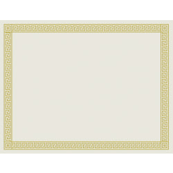 Great Papers! Foil Certificate, 8 1/2" x 11", Channel Border, Pack Of 12