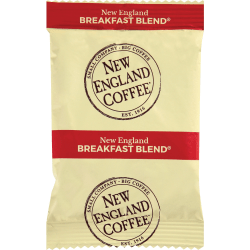 New England Coffee Single-Serve Coffee Packets, Breakfast Blend, Carton Of 24
