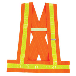 Ergodyne GloWear Safety Vest, Breakaway Sash, Type-O Class 1, X-Large/XX-Large, Orange, 8140BA