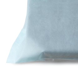 Medline Spunbound Polypropylene Fitted Stretcher Sheets, 40" x 80", Blue, 10 Sheets Per Pack, Case Of 5 Packs