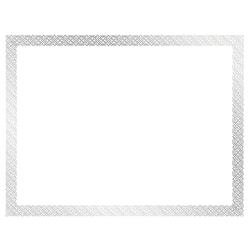 Great Papers! Foil Certificate, 8 1/2" x 11", Silver Braided, Pack Of 15