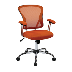 Office Star™ Avenue Six Juliana Mesh Task Chair, Orange/Silver