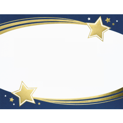 Great Papers! Foil Certificate, 8 1/2" x 11", Shooting Stars, Pack Of 15