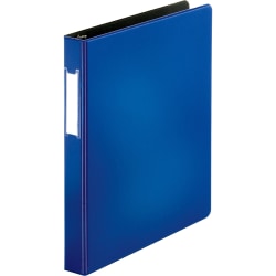 Business Source 3-Ring Binder, 1" D-Rings, Blue