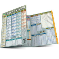 QuickStudy Guide, Weights & Measures, Total Qty 1