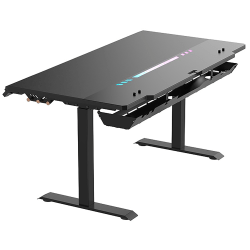 DXRacer Tidal Series XL Gaming Desk, Black, Total Qty 1
