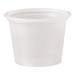 Solo Cup Polystyrene Portion Cups, 1 Oz, Translucent, Carton Of 2,500