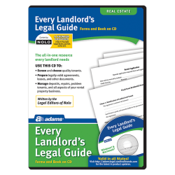 Adams® Every Landlord's Legal Guide, For PC/Mac®, Disc