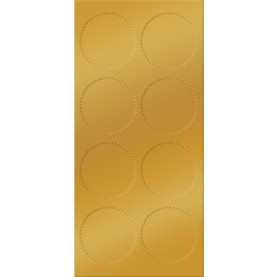 Great Papers! Foil Certificate Seals, 1 3/4", Gold, Pack Of 50
