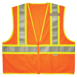 Ergodyne GloWear® Safety Vest, 2-Tone 8230Z, Type R Class 2, 2X/3X, Orange