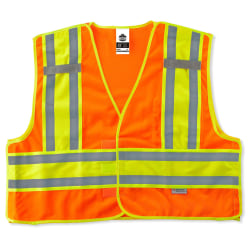 Ergodyne GloWear Safety Vest, Public, Type-P Class 2, Small/Medium, Orange, 8245PSV