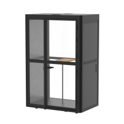 FlexiSpot EP2FB-Kit 2-Person Soundproof Booth, Black, 89"H x 59"W