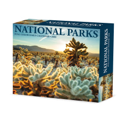 2026 Willow Creek Press Page-A-Day Daily Desk Calendar, 6-1/4" x 5-1/2", National Parks, January To December, 54321
