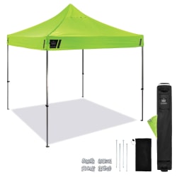 Ergodyne SHAX 6000 Heavy-Duty Pop-Up Tent, 10' x 10', Lime