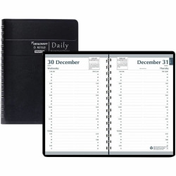 SKILCRAFT 12-Month Daily Appointment Planner, Jan-Dec 2026, Quarter-Hourly, 5" x 8", 6935599