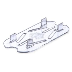 Carlisle StorPlus Drain Shelf For 1/9-Size Food Pans, 1/2"H x 4-1/4"W x 7"D, Clear