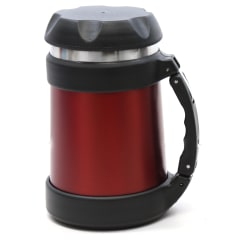 Brentwood Vacuum Stainless-Steel Flask Coffee Thermos, 16.9 Oz, Red