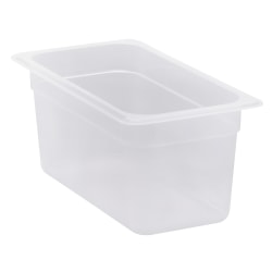 Cambro Translucent GN 1/3 Food Pans, 6"H x 6-15/16"W x 12-3/4"D, Pack Of 6 Containers