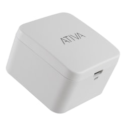 Ativa® USB-C Wall Charger, White, 45866