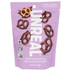 Unreal Dark Chocolate Pretzels, 3.5 Oz, Total Qty 6