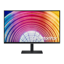 Samsung S32A604NWN - S60A Series - LED monitor - 32" - 2560 x 1440 QHD @ 75 Hz - VA - 300 cd/m² - 3000:1 - HDR10 - 5 ms - HDMI, DisplayPort - black