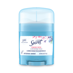 Secret® Invisible Solid Anti-Perspirant And Deodorant Sticks, Powder Fresh, 0.5 Oz, Pack Of 24 Sticks