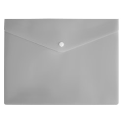 Office Depot® Brand Poly Envelope, 1/2" Expansion, Letter Size, Gray